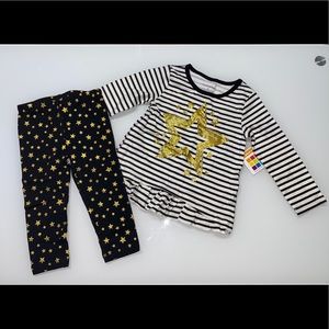 2T Set  for Girls Long-Sleeve Shirt & Leggings